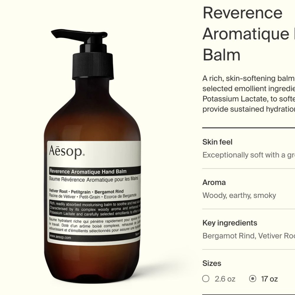 Aesop Aromatique Hand Balm